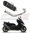 Yamaha T-MAX 500 Full  Exhaust System  Muffler Auspuff Sportauspuff Silencer Echappement Silencieux Scarico Scarichi Escape Collector Manifold Wydech Tłumik HP1 BLACK DOMINATOR x