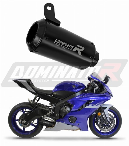 escape silenciador DOMINATOR GPS negro compatible con la motocicleta Yamaha YZF R6 2017  2023 6