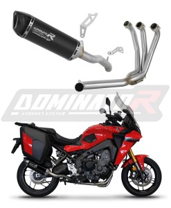 Yamaha Tracer 9 / GT 2021 - 2024 Sistema de escape Colector Silenciador HP6 NEGRO + dB killer medium