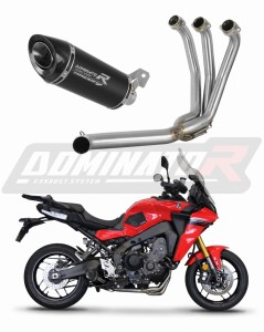Yamaha Tracer 9 / GT 2021 - 2024 Sistema de escape Colector Silenciador HP8 NEGRO + dB killer medium