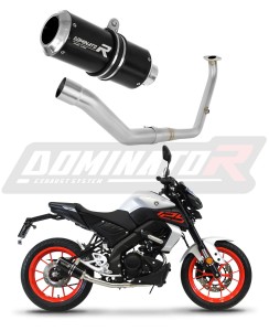 Yamaha MT 125 2021 - 2024 Sistema de escape Colector Silenciador GP NEGRO + dB killer medium
