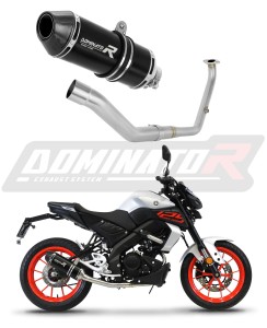 Yamaha MT 125 2021 - 2024 Sistema de escape Colector Silenciador HP3 NEGRO + dB killer medium