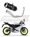 Yamaha YZF R125 2021 - 2022 EXHAUST Collector Manifold Full System Muffler Auspuff Sportauspuff Silencer Echappement Silencieux Scarico Scarichi Escape Wydech Tłumik GP BLACK Dominator Exhaust System x