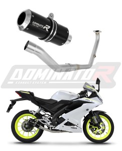 Yamaha YZF R125 2021 - 2024 Sistema de escape Colector Silenciador GP NEGRO + dB killer medium