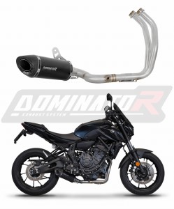 Yamaha MT 07 2021 - 2024 Sistema de escape Colector Silenciador HP8 NEGRO + dB killer