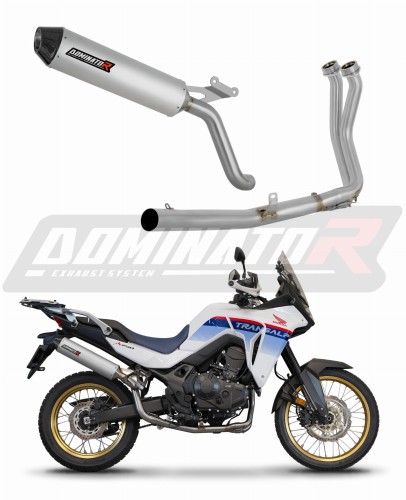 complete exhaust system with muffler DOMINATOR Full System MX2 fits the motorcycle Honda XL 750 TRANSALP 2023  7