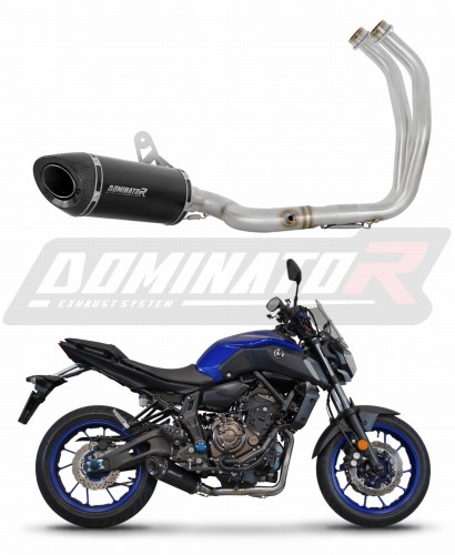 complete exhaust system with muffler DOMINATOR Full System HP8 BLACK fits to Yamaha XSR 700 2015  2020 7