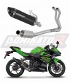 complete exhaust system with muffler DOMINATOR Full System HP8 BLACK fits to Kawasaki NINJA 400 2018  2022 7