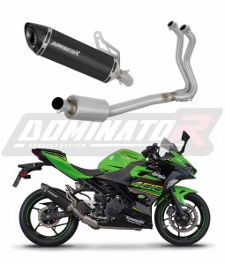 Kawasaki NINJA 400 2018-2022 Sistema de escape Colector Silenciador HP8 NEGRO + dB killer