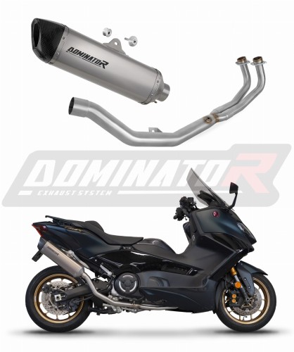 sistema de escape completo con silenciador DOMINATOR Full System titanio HP6 compatible con la motocicleta Yamaha XP 560 TMAX 2020  2024 6