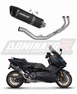 Yamaha XP 560 T-MAX 2020 - 2024 Sistema de escape Colector Silenciador HP6 NEGRO + dB killer