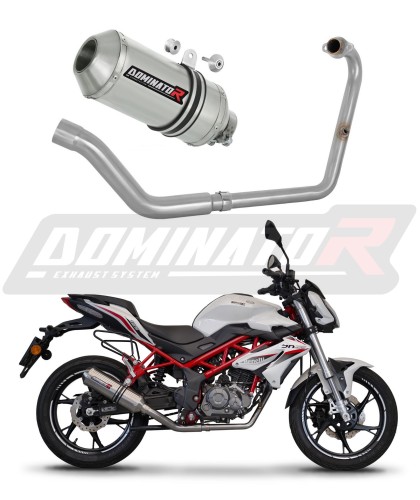 complete exhaust system with muffler DOMINATOR Full System OV G2 fits the motorcycle Benelli BN 125 2018   2023 6