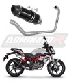 sistema de escape completo con silenciador DOMINATOR Full System HP3 negro compatible con la motocicleta Benelli BN 125 2018  2023 6