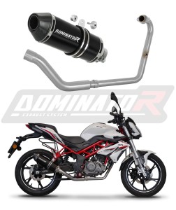 Benelli BN 125 2018 - 2023 Sistema de escape Colector Silenciador HP3 NEGRO + dB killer