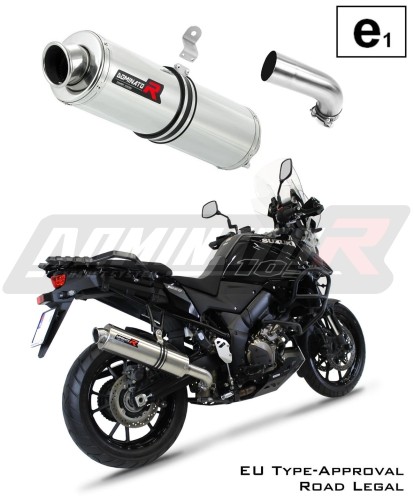 escape silenciador DOMINATOR homologado redondo compatible con la motocicleta Suzuki DL 1050 VStrom / XT 2020  2024 7
