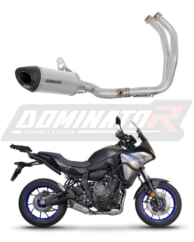 kompletny układ wydechowy z tłumikiem DOMINATOR Full System Tytanowy HP8 pasujący do motocykla Yamaha Tracer 7 / GT 2020 - 2024 3