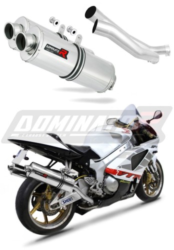 escape silenciador DOMINATOR oval compatible con la motocicleta Honda VTR 1000 SP1 1998  2001 6