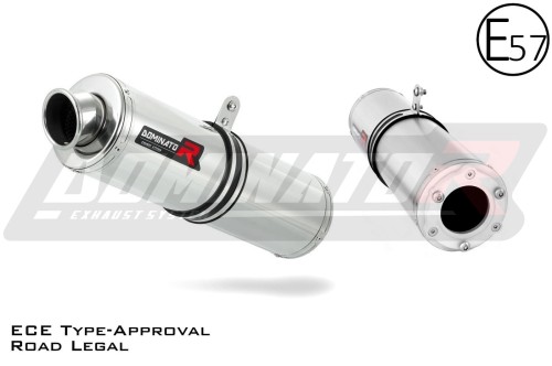 exhaust muffler DOMINATOR homologated road legal ROUND fits to Kawasaki ZX7R 1996  2003 3