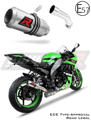 escape silenciador DOMINATOR homologado GP compatible con la motocicleta Kawasaki ZX10R 2008  2010 5