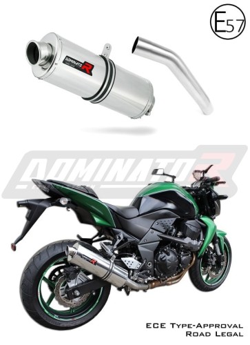 exhaust muffler DOMINATOR homologated road legal OV fits to Kawasaki Z750 2007  2012 5