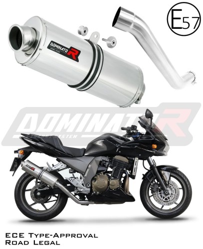 escape silenciador DOMINATOR homologado oval compatible con la motocicleta Kawasaki Z750 2004  2006 6