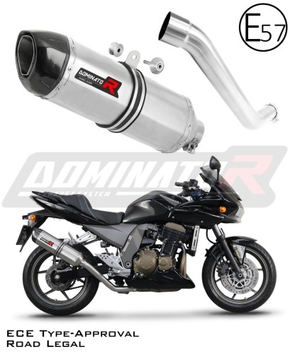 escape silenciador DOMINATOR homologado HP1 compatible con la motocicleta Kawasaki Z750 2004  2006 6
