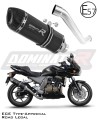 escape silenciador DOMINATOR homologado HP1 negro compatible con la motocicleta Kawasaki Z750 2004  2006 6