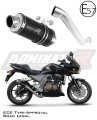 escape silenciador DOMINATOR homologado GP1 negro compatible con la motocicleta Kawasaki Z750 2004  2006 6