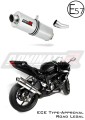 escape silenciador DOMINATOR homologado oval compatible con la motocicleta Kawasaki ZX6R 636 2009  2020 5