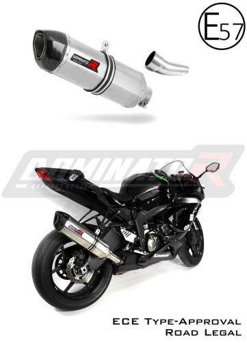escape silenciador DOMINATOR homologado HP1 compatible con la motocicleta Kawasaki ZX6R 636 2009  2020 5