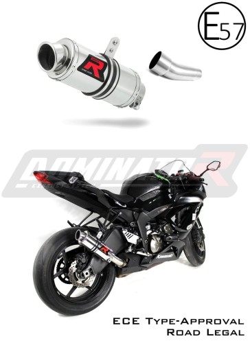 escape silenciador DOMINATOR homologado GP1 compatible con la motocicleta Kawasaki ZX6R 636 2009  2020 5