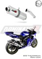 escape silenciador DOMINATOR homologado oval compatible con la motocicleta Yamaha YZF R6 1999  2002 3