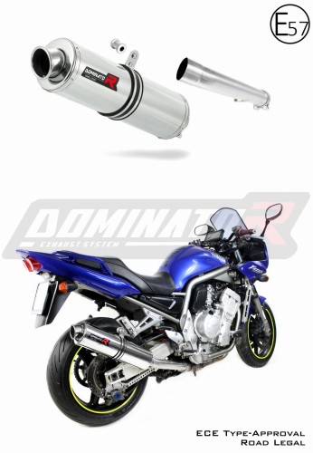 escape silenciador DOMINATOR homologado redondo compatible con la motocicleta Yamaha FZS FAZER 1000 2001  2005 5