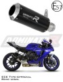 escape silenciador DOMINATOR homologado GP negro compatible con la motocicleta Yamaha YZF R1 1000 RN49 2017  2019 6