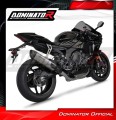 sistema de escape completo con silenciador DOMINATOR titanio Full System HP6 compatible con la motocicleta YZF R1 1000 RN32 2015  2016 3