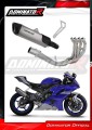 sistema de escape completo con silenciador DOMINATOR titanio Full System HP6 compatible con la motocicleta Yamaha YZF R6 2017  2023