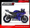 sistema de escape completo con silenciador DOMINATOR titanio Full System HP6 compatible con la motocicleta Yamaha YZF R6 2017  2023 3