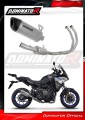 sistema de escape completo con silenciador DOMINATOR Full System titanio HP6 compatible con la motocicleta Yamaha Tracer 7 / GT 2020  2024 2