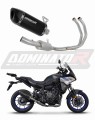 sistema de escape completo con silenciador DOMINATOR Full System HP6 negro compatible con la motocicleta Yamaha Tracer 7 / GT 2020  2024