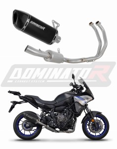Yamaha Tracer 7 / GT 2020 - 2024 Sistema de escape Colector Silenciador HP6 NEGRO + dB killer