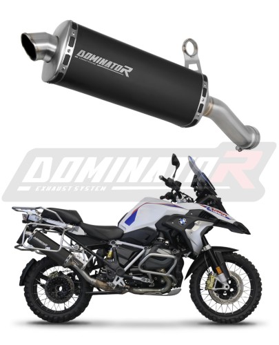 exhaust muffler DOMINATOR homologated road legal BLACK P7 fits to BMW R1250GS 2018  2020 7
