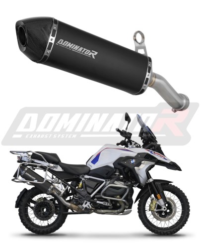 BMW R1250GS ADVENTURE 2018 - 2020 EXHAUST Muffler Auspuff Sportauspuff Silencer Echappement Silencieux Scarico Scarichi Escape Wydech Tłumik HP7 BLACK Dominator Exhaust System EU Approved Homologacja x