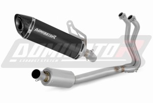 Kawasaki Z400 2018-2023 Sistema de escape Colector Silenciador HP8 NEGRO + dB killer