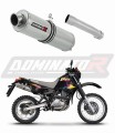 escape silenciador DOMINATOR redondo compatible con la motocicleta Suzuki DR 650 R / RU / S 1990  1995