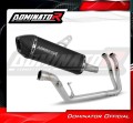 sistema de escape completo con silenciador DOMINATOR Full System HP7 negro compatible con la motocicleta Benelli TRK 702 / TRK 702X 2023  2024 2