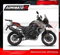 sistema de escape completo con silenciador DOMINATOR Full System HP7 negro compatible con la motocicleta Benelli TRK 702 / TRK 702X 2023  2024 3