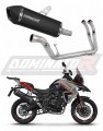 sistema de escape completo con silenciador DOMINATOR Full System HP7 negro compatible con la motocicleta Benelli TRK 702 / TRK 702X 2023  2024 5