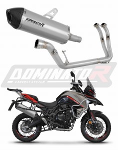 Benelli TRK 702 / TRK 702X 2023 - 2024 Sistema de escape Colector Silenciador Titanio HP7 + dB killer