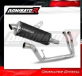 sistema de escape completo con silenciador DOMINATOR Full System P7 negro compatible con la motocicleta Benelli TRK 702 / TRK 702X 2023  2024 2