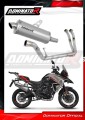 sistema de escape completo con silenciador DOMINATOR Full System titanio P7 compatible con la motocicleta Benelli TRK 702 / TRK 702X 2023  2024